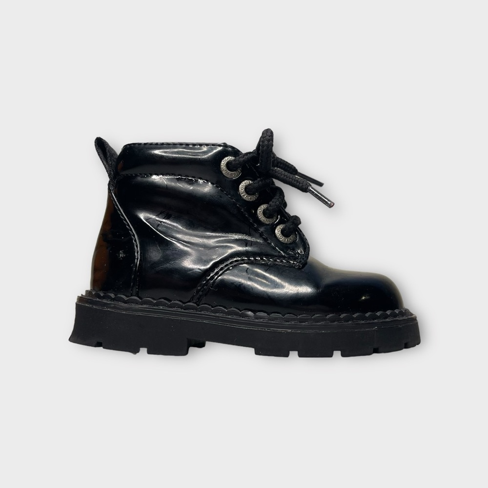 Gymboree Vintage Colorful Tag Black Combat Boots